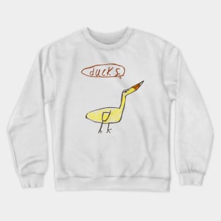kids art ducks Crewneck Sweatshirt